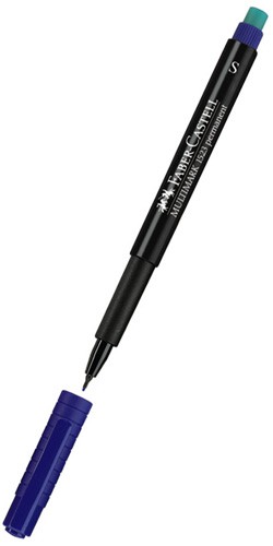 Ручка капиллярная FABER-CASTELL Multimark 152351 перманентная 0,4мм голубой