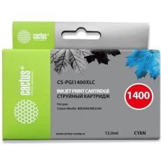 Картридж для принтера и МФУ Cactus CS-PGI1400XLC голубой