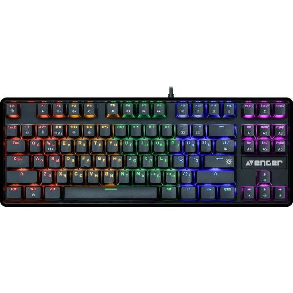 Клавиатура проводная Defender Avenger GK-412 RU USB, проводная, черный 45410