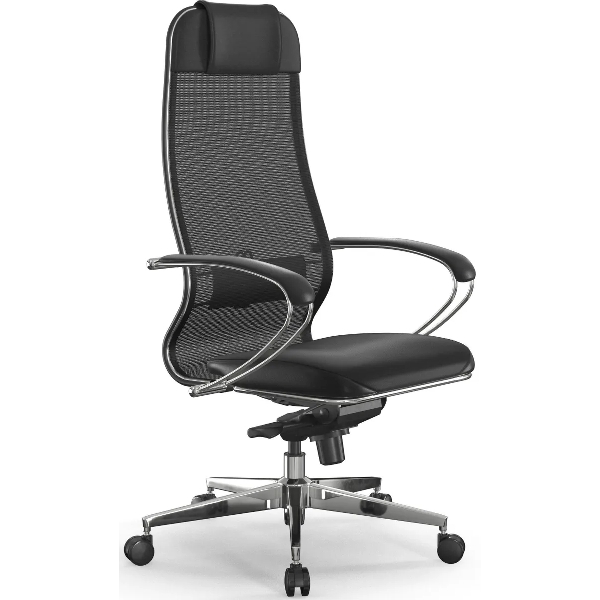 Кресло руководителя МЕТТА Samurai Comfort S Infinity z509149693 на колесиках, эко.кожа, черный