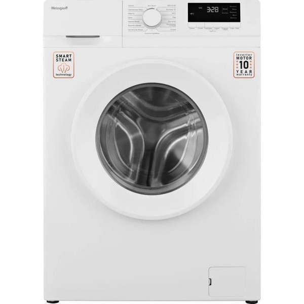 Стиральная машина Weissgauff WM 46127 DC Inverter Steam фронтальная 7 кг белый