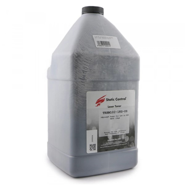 Тонер для картриджа Static Control TRHM102-1KG-OS для HP LJ PM104/132, Bk, 1 кг, флакон